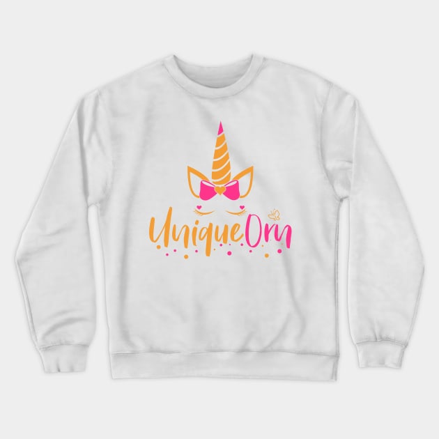 Unique Unicorn Butterfly Crewneck Sweatshirt by holger.brandt